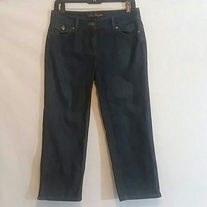 Ann Taylor Modern Fit Capri Jeans Zippers at Hem